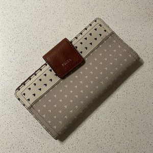 Fossil leather wallet